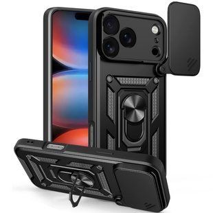 Чохол Ummi Camshield Serge Ring для Apple iPhone 17 Pro Max / 18 Pro Max (6.9") Чорний / Black