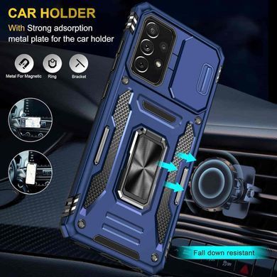 Ударостійкий чохол Camshield Army Ring для Samsung Galaxy A33 5G Синій / Navy