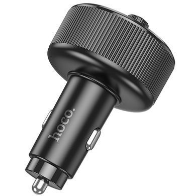 АЗП FM модулятор Hoco E82 Guerrero PD30W+QC3.0 (2USB-A/1C) Black