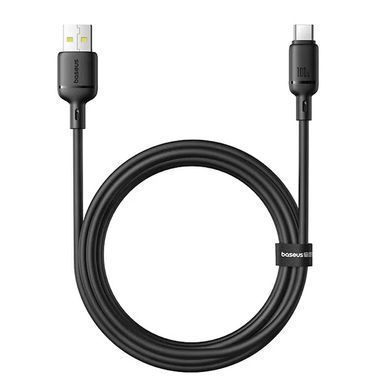 Дата кабель Baseus Silky Series OS Fast Charging USB to Type-C 100W (1m) (P10377703) Cluster Black