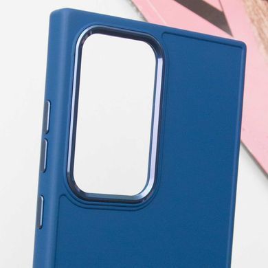 TPU чехол Bonbon Metal Style для Samsung Galaxy S24 Ultra Синий / Denim Blue
