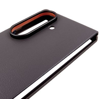 Уценка Кожаный чехол Leather Case (AAA) для Samsung Galaxy Z Fold7 Вскрытая упаковка / Gray