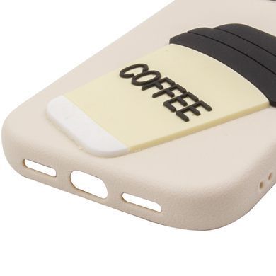 Чехол TPU Leather Toys для Apple iPhone 15 Pro Max (6.7") Coffee / Sand