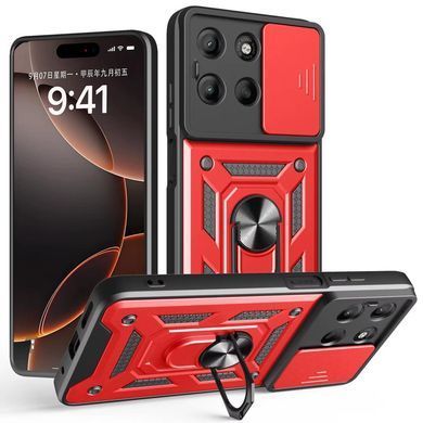 Чохол Ummi Camshield Serge Ring для Motorola Moto G57 Power Червоний / Red