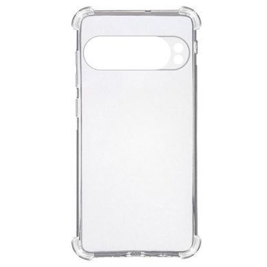 TPU чохол GETMAN Ease logo посилені кути Full Camera для Google Pixel 9 Pro XL Безбарвний (прозорий)