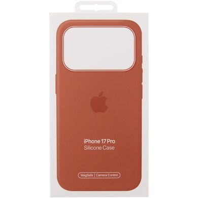 Чохол Silicone case (AAA) with Magsafe and Animation для Apple iPhone 17 Pro Max (6.9") Terra Cotta