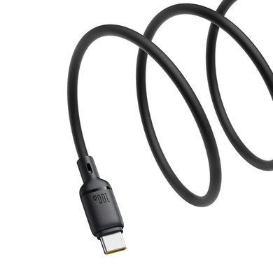Дата кабель Baseus Silky Series OS Fast Charging USB to Type-C 100W (1m) (P10377703) Cluster Black