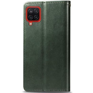 Шкіряний чохол-книжка GETMAN Gallant (PU) для Samsung Galaxy A12 / M12 Зелений
