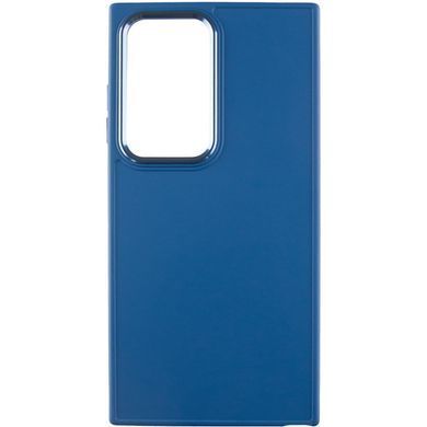 TPU чехол Bonbon Metal Style для Samsung Galaxy S24 Ultra Синий / Denim Blue
