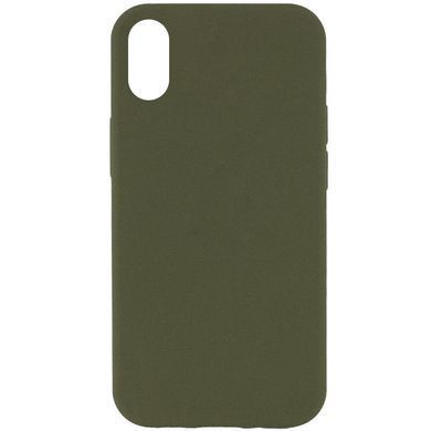Чехол Silk Full Protective (AA) NO LOGO для Apple iPhone X / XS (5.8") Зеленый / Dark Olive
