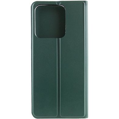 Кожаный чехол книжка GETMAN Elegant (PU) для TECNO Spark 8C Зеленый