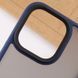 TPU+PC чехол Metal Buttons для Apple iPhone 15 Pro (6.1") Синий / Navy Blue фото 6