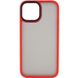 TPU+PC чехол Metal Buttons для Apple iPhone 13 (6.1") Красный фото 1