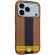 Кожаный чехол Rally with MagSafe для Apple iPhone 17 (6.3") Brown / Black
