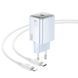 СЗУ Hoco N47 Glorious PD30W (1USB-C) + кабель Type-C to Lightning Blue фото 2