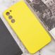 Чехол Silicone Cover Lakshmi Full Camera (AAA) для Samsung Galaxy S24 Желтый / Yellow фото 3