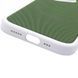 Чехол PC Textile Hybrid with Magnetic Fit для Apple iPhone 17 (6.3") White / Green фото 5