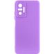 Чохол Silicone Cover Lakshmi Full Camera (AAA) для Xiaomi Redmi Note 10 Pro / 10 Pro Max Фіолетовий / Amethyst