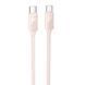 Дата кабель Hoco X114 Energy Type-C to Type-C 60W (1m) Pink