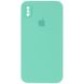 Чохол Silicone Case Square Full Camera Protective (AA) для Apple iPhone XS Max (6.5") Бірюзовий / Turquoise