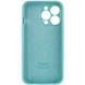 Чехол Silicone Case Full Camera Protective (AA) для Apple iPhone 15 Pro Max (6.7") Бирюзовый / Marine Green фото 4