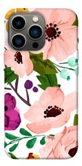 Чехол itsPrint Акварельные цветы для Apple iPhone 13 Pro (6.1")
