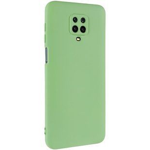 Чехол TPU GETMAN Liquid Silk Full Camera для Xiaomi Redmi Note 9s / Note 9 Pro / Note 9 Pro Max Зеленый / Pistachio