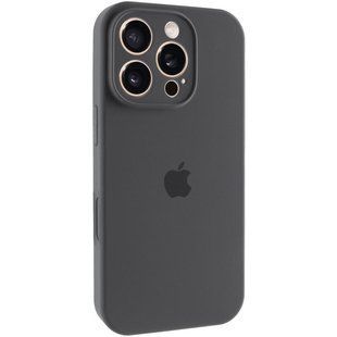 Чехол Silicone Case Full Camera Protective (AA) для Apple iPhone 16 Pro Max (6.9") Серый / Dark Gray