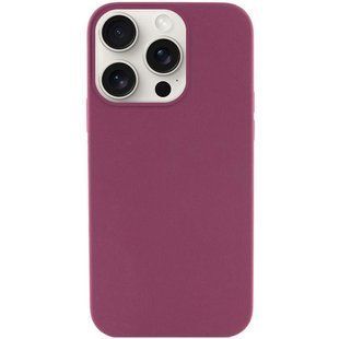 Чохол Silicone Case (AA) NO LOGO with MagSafe для Apple iPhone 15 Pro Max (6.7") Бордовий / Plum