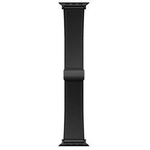 Ремешок Hoco WA34 Basic magnetic buckle silicone leather strap для Apple watch 38/40/41/42mm Black