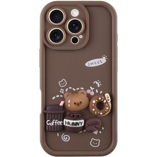 Чехол TPU Toys Case для Apple iPhone 16 Pro (6.3") Brown / Sweet