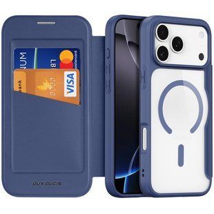 Чехол-книжка Dux Ducis Skin X Pro with MagSafe для Apple iPhone 17 Pro Max (6.9") Blue