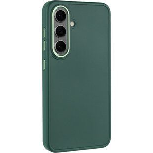 TPU чехол Bonbon Metal Style для Samsung Galaxy S24+ / S25+ Зеленый / Pine green