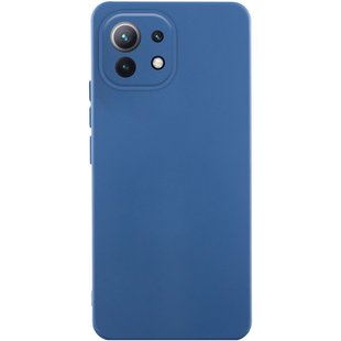 Чехол Silicone Cover Lakshmi Full Camera (AA) для Xiaomi Mi 11 Lite Синий / Navy Blue