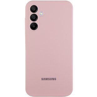 Чохол Silicone Cover Lakshmi Full Camera (AAA) with Logo для Samsung Galaxy S24 Рожевий / Pink Sand