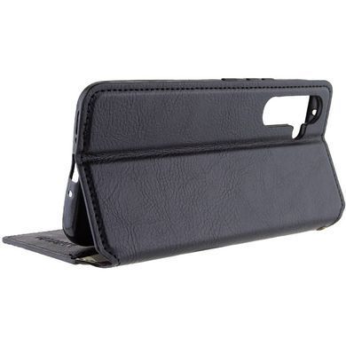 Кожаный чехол-книжка GETMAN Cubic (PU) для Samsung Galaxy A54 5G Черный