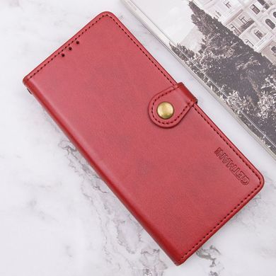 Кожаный чехол книжка GETMAN Gallant (PU) для Xiaomi Redmi 14C / Poco C75 Красный