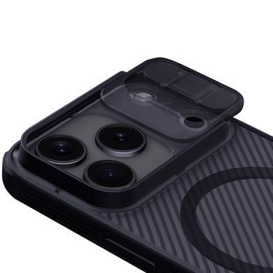 Карбонова накладка Nillkin CamShield Pro Magnetic для Apple iPhone 17 Pro Max (6.9") Transparent black