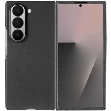 Кожаный чехол Leather Case (AAA) для Samsung Galaxy Z Fold6 Black