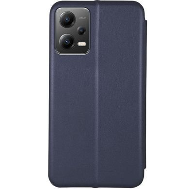 Шкіряний чохол-книжка Classy для Xiaomi Poco X5 5G / Note 12 5G Темно-синій