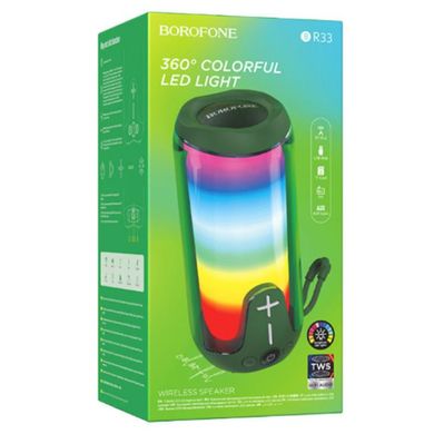Bluetooth Колонка Borofone BR33 Pulse color sports Dark Green
