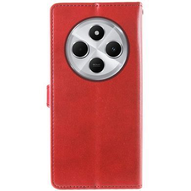 Кожаный чехол книжка GETMAN Gallant (PU) для Xiaomi Redmi 14C / Poco C75 Красный