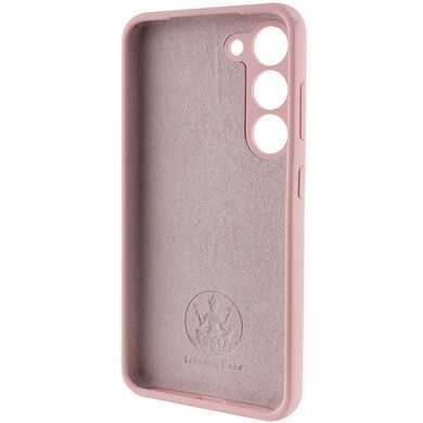 Чехол Silicone Cover Lakshmi Full Camera (AAA) with Logo для Samsung Galaxy S24 Розовый / Pink Sand