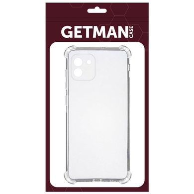 TPU чохол GETMAN Ease logo посилені кути для Samsung Galaxy A03 Безбарвний (прозорий)