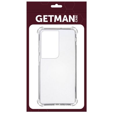 TPU чохол GETMAN Ease logo посилені кути для Samsung Galaxy S23 Ultra Безбарвний (прозорий)