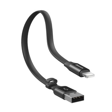 Дата кабель Baseus Nimble Portable USB to Lightning (23см) (CALMBJ-B01) Чорний