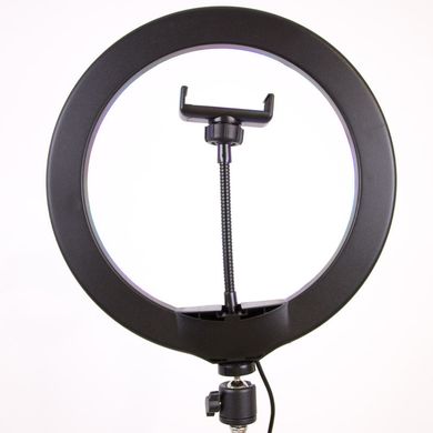 Кольцевая светодиодная LED лампа RGB Arc Ring 10" + tripod 2.1m Black