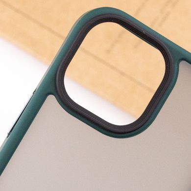 TPU+PC чехол Metal Buttons для Apple iPhone 13 (6.1") Зеленый