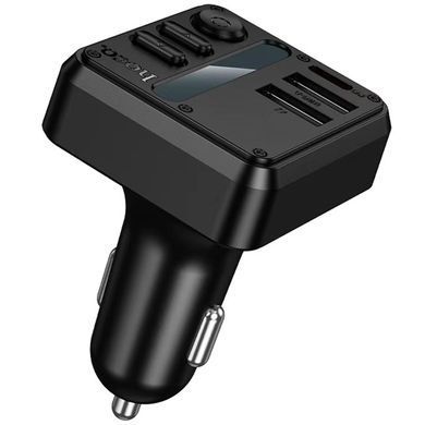 Уцінка АЗП FM модулятор Hoco E89 Libre PD30W+QC3.0 total 45W (1USB-A/1C) М'ята упаковка / Black