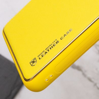 Шкіряний чохол Xshield для Samsung Galaxy A35 Жовтий / Yellow